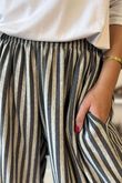 The Sunday Morning Stripe Twist Pant Greys Melange